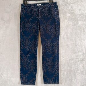 Old Navy Diva Mid-Rise Jacquard-Sateen Pixie Ankle pants sz 10